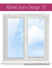 Окно из профиля Rehau Euro 70, энергосберегающие. Размер 1300х1400.
