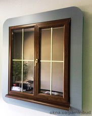 Виконда Коттедж с повышенным энергосбережением (1300х1400 мм) двухстворчатое с одним открыванием