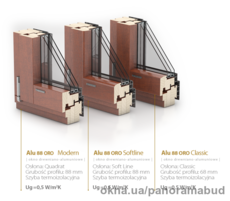 Деревяно-алюминиевые окна польские