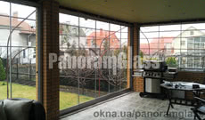 Безрамное раздвижное остекление терас, веранд