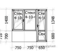 Балконный блок большой