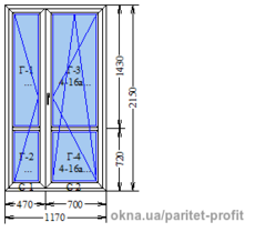 Дверь балконная штульповая на балкон