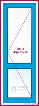 Поворотная балконная дверь `Престиж`