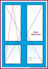 Балконно-штульповая дверь `Престиж`