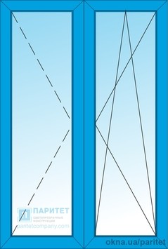 Балконная штульповая цельностеклянная дверь Эконом