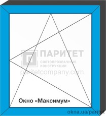 Одностворчатое правое поворотно откидное `Максимум`