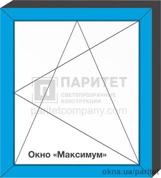 Одностворчатое правое поворотно откидное `Максимум`