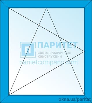 Одностворчатое левое поворотно откидное окно 