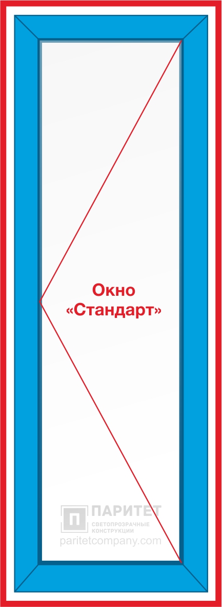 Цельностеклянная правая поворотная балконная дверь 