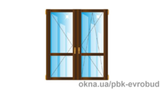 Дверь балконная двойная с полным остеклением