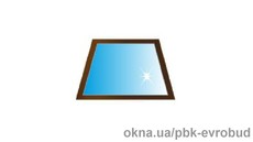 Окно трапецевидное.