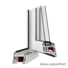Недорогий чотирикамерний віконний ПВХ профіль PERFECT 4 Excellent