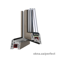 Шестикамерний віконний ПВХ профіль PERFECT 6 Tytanium для приватних будинків