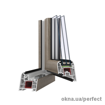 Шестикамерний віконний ПВХ профіль PERFECT 6 Tytanium для приватних будинків