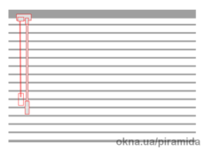 Жалюзи горизонтальные 25 мм белый (201) на струне
