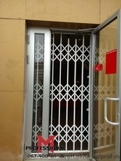 Раздвижные решетки Prof для магазинов. Усиленная конструкция.