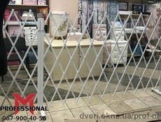 Решётки раздвижные Prof для ограждения помещений и торговых точек