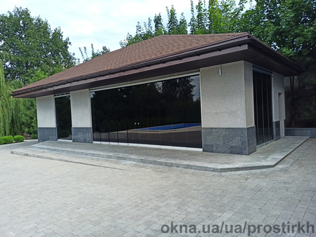 Раздвижная система. Стекло 10мм. Grey