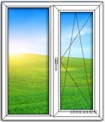 Первоклассное окно 1350х1150 из INTERTEC