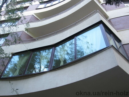 Балкон из евробрусса