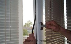 Замена уплотнителя пластиковковых (ПВХ) окон