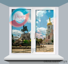 Профиль Salamander Окно 1100х1350 цена с доставкой и установкой по Киеву и области (30 км)