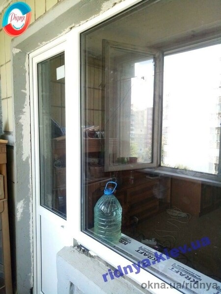 Балконный блок Rehau Киев ул. Декабристов 10А фото ™РІДНЯ