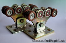 Усиленная фурнитура для откатных ворот весом до 350 кг (металло - полимерные ролики)