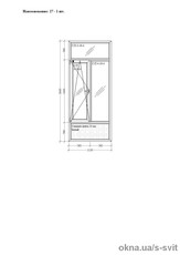 Перегородка пластикова- 1сп