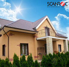 Котедж облицювання фасадним каменем Scanroc — СКАНРОК Котедж облицювання фасадним каменем Scanroc — СКАНРОК