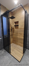 Glass shower cabins