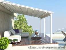 Стеклянная раздвижная крыша Sliding