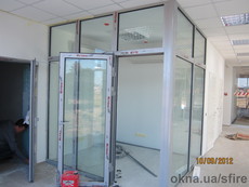 Противопожарные алюминиевые перегородки