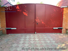 Распашные ворота Silver-comfort