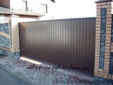Ворота откатные консольные Silver-comfort.