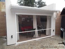 Прозрачные ролеты для беседок и террас