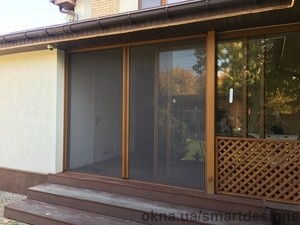 Раздвижная москитная сетка Плиссе системы "мультистворка" &mdash; Smart Designe