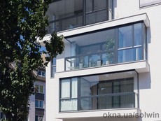 Стеклянная панорамная поворотно-раздвижная система SL25