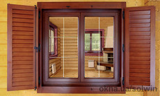 Деревянные ставни на окна