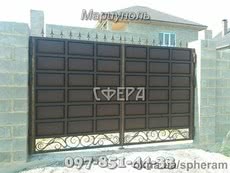 Ворота распашные, металлические сварные ворота, кованые, калитки.