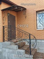 Кованые козырьки и навесы, козырьки из поликарбоната, от производителя, художественная ковка, кованые изделия, фото, цена, заказать.