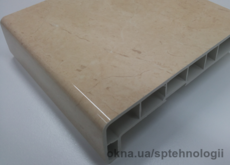 Подоконник ПВХ Crystalit, глянец. Ширина 150-600 мм.