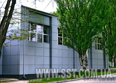 Hanging ventilation facade