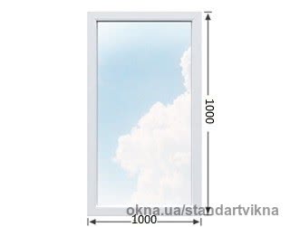 Вікно глухе 1000x1000 з профілю OPEN TECK DE-LUX (60) з фурнітурою МАСО та двокамерним склопакетом 4-10-4-10-4