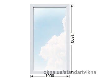 Вікно глухе 1000x1600 з профілю OPEN TECK DE-LUX (60) з фурнітурою МАСО та двокамерним склопакетом 4-10-4-10-4