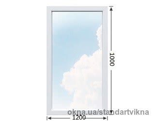 Вікно глухе 1200x1000 з профілю OPEN TECK DE-LUX (60) з фурнітурою МАСО та двокамерним склопакетом 4-10-4-10-4