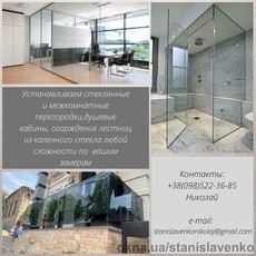 Стеклянные перегородки