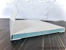 Откосы белые из сэндвич-панелей К200 1,5х1,0 (глубина проема 200 мм/ высота 1500 мм х ширина 1000 мм)