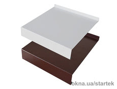 Отлив оконный белый, коричневый