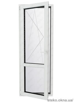 Балконная дверь 700х2100, Steko S450, однокамерный стеклопакет с i-стеклом